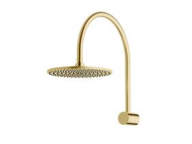 Sussex Pure Hi-Rise Shower Curved with 250mm Shower Head PVD Brushed Gold (3 Star)