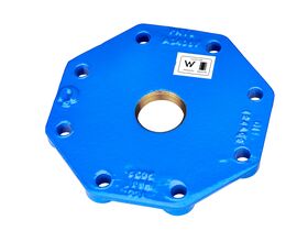 Dimax Ductile Iron Blank Flange PN16 B5 DN150 Tapped Central 50mm (2") BSPF