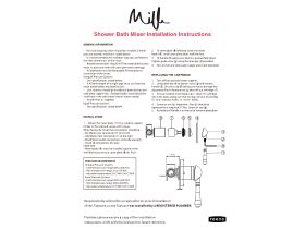 Installation Instructions - Milli Voir Shower Mixer Small Cover Plate