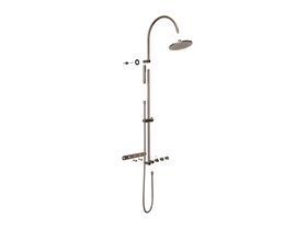Hero - Faucet Strommen Vara Fin Wall Set with Twin Rail Shower Tap System Trimset Armada Bronze (3 Star) Lead Free
