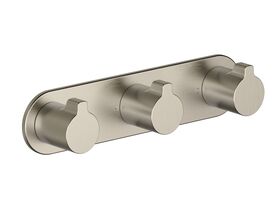 Hero - Faucet Strommen Vara Fin Wall Top Assembly with Diverter Kit Brushed Nickel Lead Free