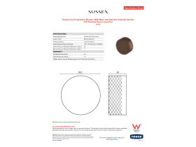 Specification Sheet - Sussex Pure Progressive Shower / Bath Mixer with Diamond Textured Handles PVD Brushed Bronze Lead Free