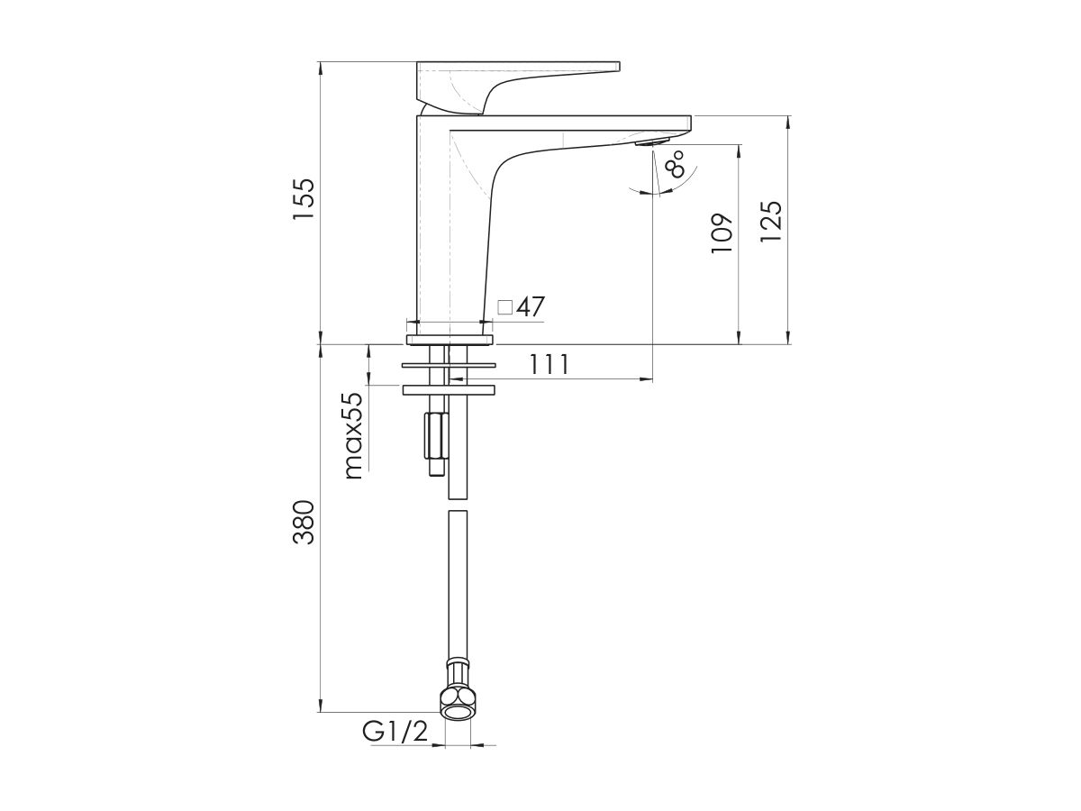 Milli Zato Basin Mixer