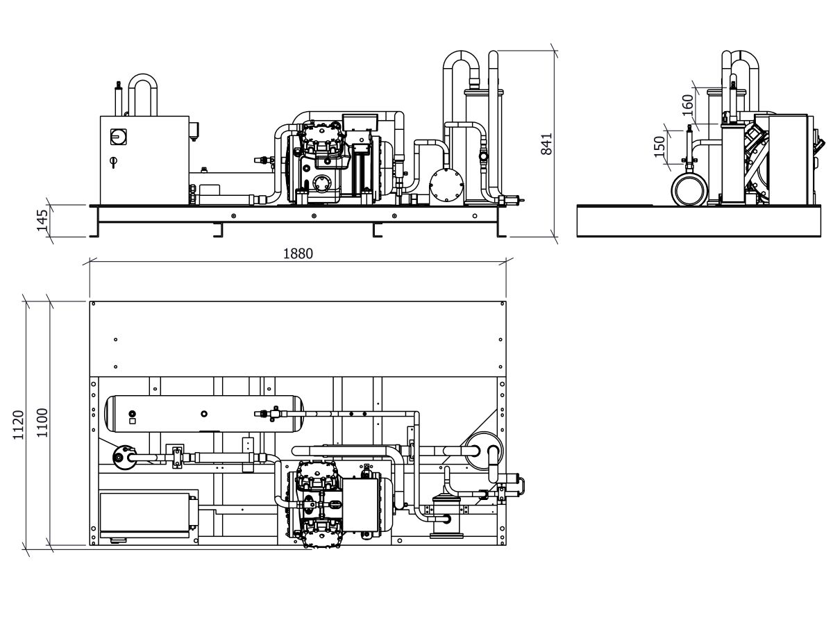 Tecumseh Semi Hermetic Receiver Unit SHR4620ZHR