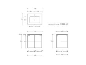 Posh Domaine Conventional 600 Wall Hung Ceramic