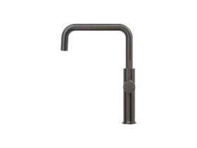 Mizu Drift Gooseneck Sink Mixer Tap Square Brushed Gunmetal (5 Star)