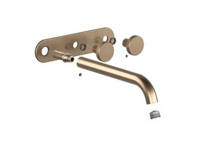 Hero - Faucet Strommen Vara Disc Wall Basin / Bath Hostess Tap System Right Hand 200mm Trimset Discovery Bronze (6 Star) Lead Free