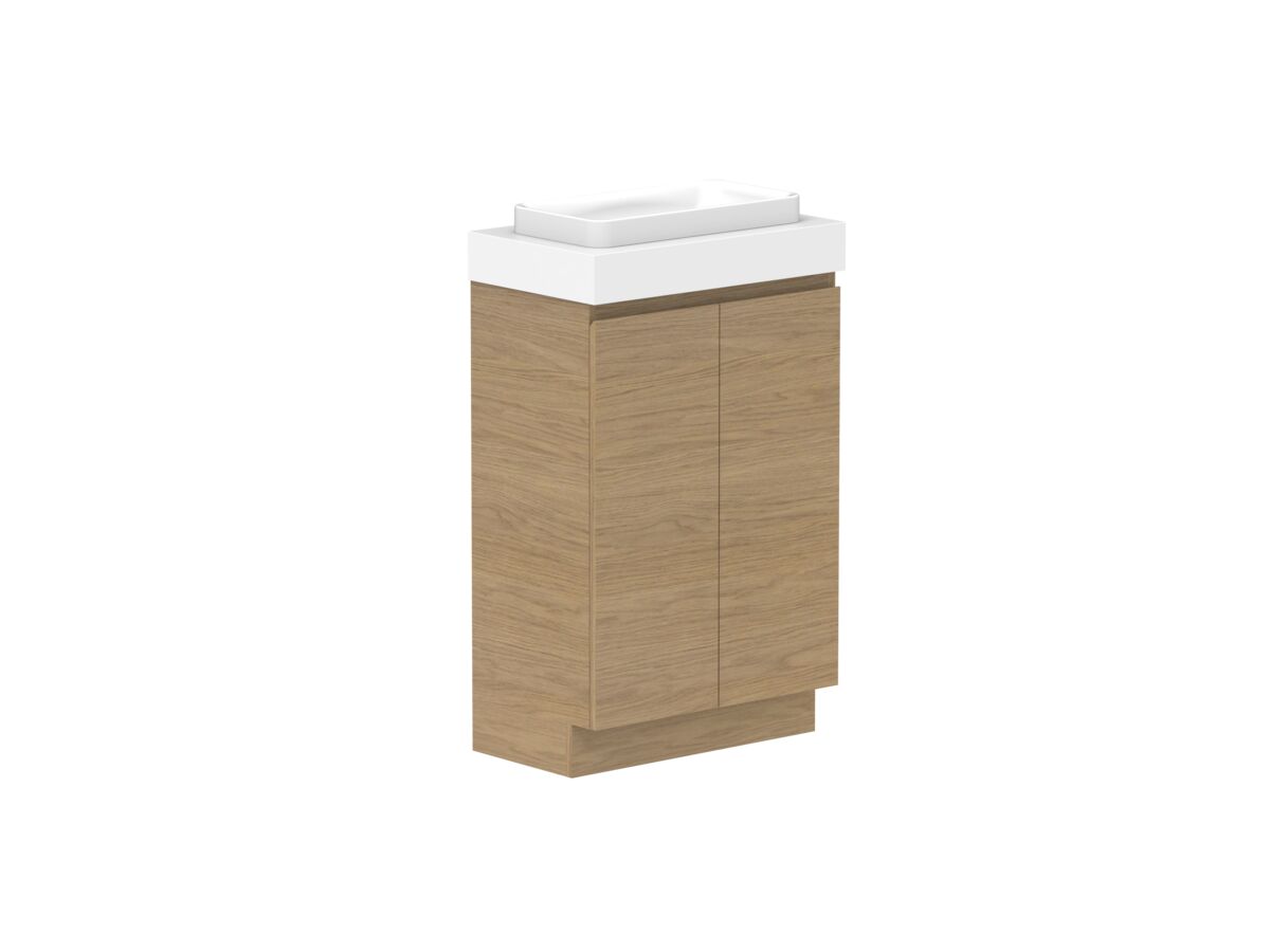 Supporting Image - Posh Domaine 600mm Ensuite Floor Mount Vanity Unit 90mm Top