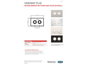 Technical Guide - Hideaway+ Round Remote Buttons & Plate (In-Wall)