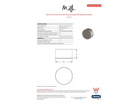 Specification Sheet - Milli Pure Diverter with Linear Textured Handle PVD Brushed Gunmetal
