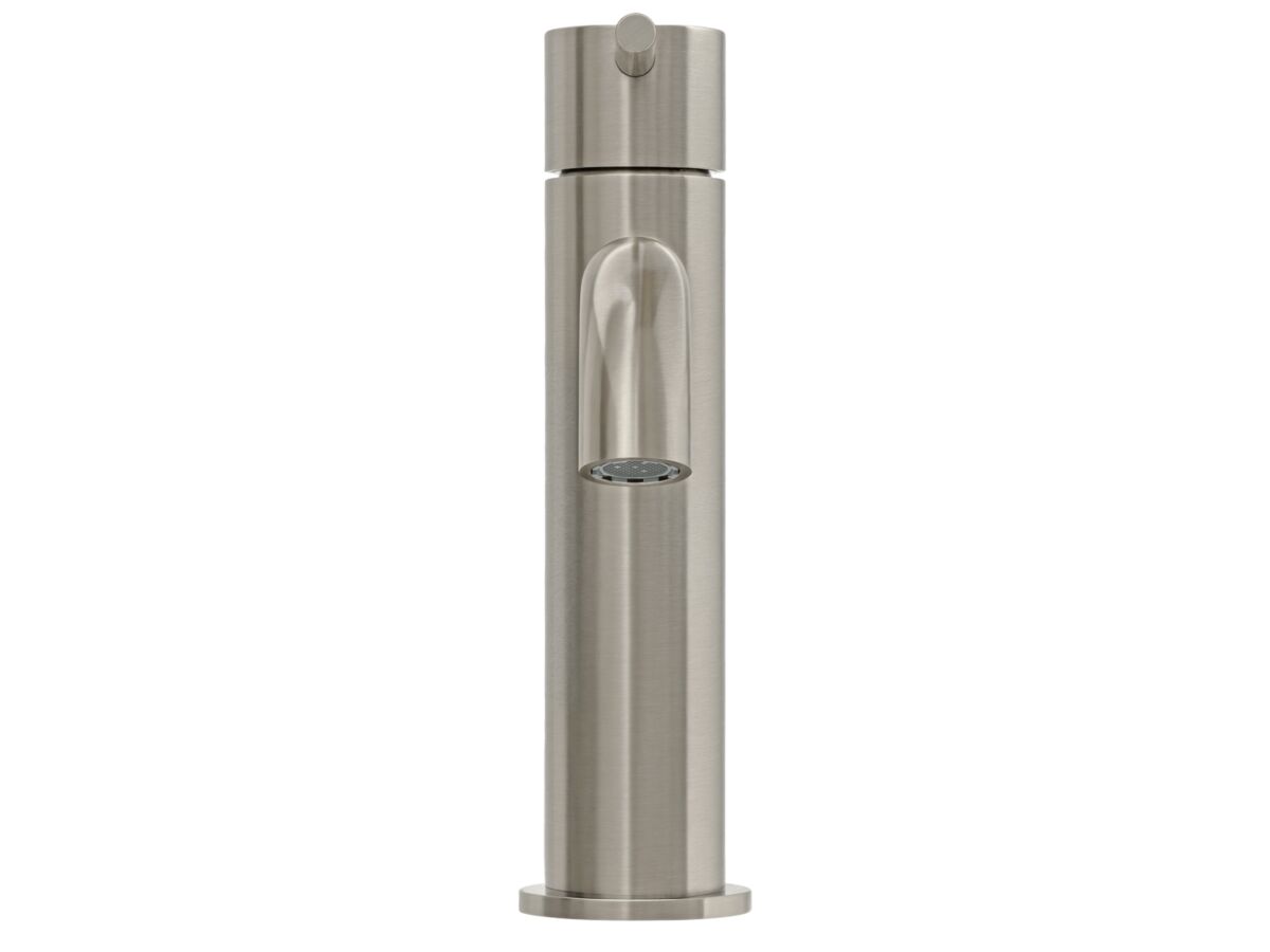 Supporting Image 2 - Mizu Drift Basin Mixer Curved Spout Brushed Nickel (6 Star) Lead Free