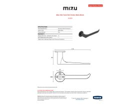 Specification Sheet - Mizu Silk Toilet Roll Holder Matte Black