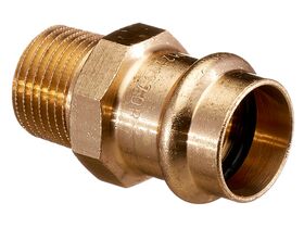 >B< Press Water Male Reducing Coupling 20mm x 1/2" BSP