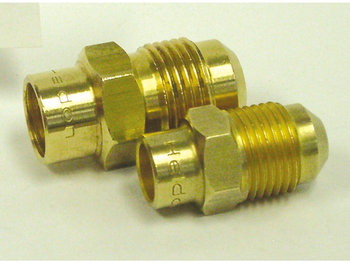 Refrigeration Brass Male Flare to Solder