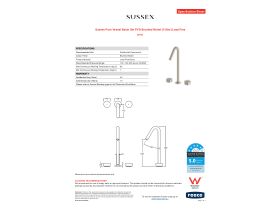 Specification Sheet - Sussex Pure Vessel Basin Set PVD Brushed Nickel (5 Star) Lead Free