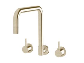 Sussex Scala Wall Spa Set Square LUX PVD Brushed Platinum Gold