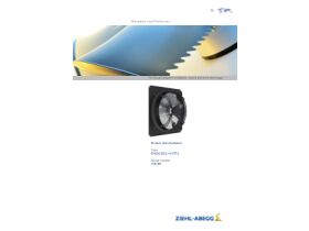 Specification Sheet - Ziehl-Abegg Fan Motor 560mm FN056-6EQ.4I.V7P2 - 156389