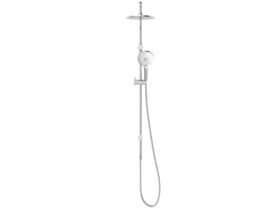 Supporting Image - Posh Domaine Twin Rail Shower with Top Rail Water Inlet Chrome (3 Star)