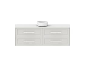 Hero - Kado Lux Ensuite All Drawer Twin 1500mm Wall Hung Centre Basin 20mm Top
