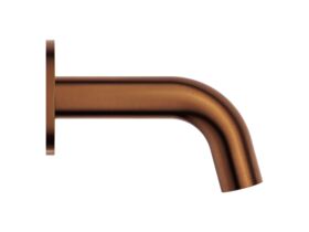Supporting Image - Mizu Drift Wall Basin/Bath Outlet Curve Spout 110mm Brushed Bronze (6 Star) Lead Free - Side