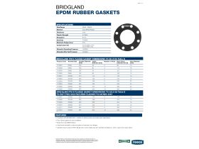 Technical Guide - Bridgland EPDM Rubber Gasket PN16