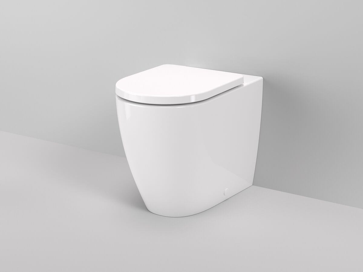 In Situ - Caroma Forma II Cleanflush Back to Wall Overheight Toilet Suite with Soft Close Quick Release Seat White (4 Star)