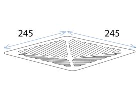 Everhard 250 Rainwater Pit Grate Only Alumimium