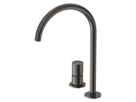 Hero - Mizu Drift Dial Extended Height Hob Mixer Brushed Gunmetal (5/6 Star) Lead Free