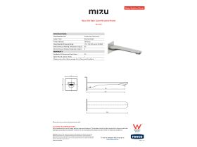 Specification Sheet - Mizu Silk Bath Outlet Brushed Nickel