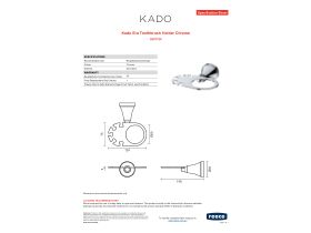 Specification Sheet - Kado Era Toothbrush Holder Chrome