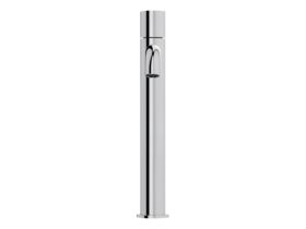 Supporting Image 2 - Mizu Drift Dial Extended Height Basin Mixer Curved Spout Chrome (6 Star) Lead Free