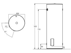 Thermann Storage Electric Single Element 80L