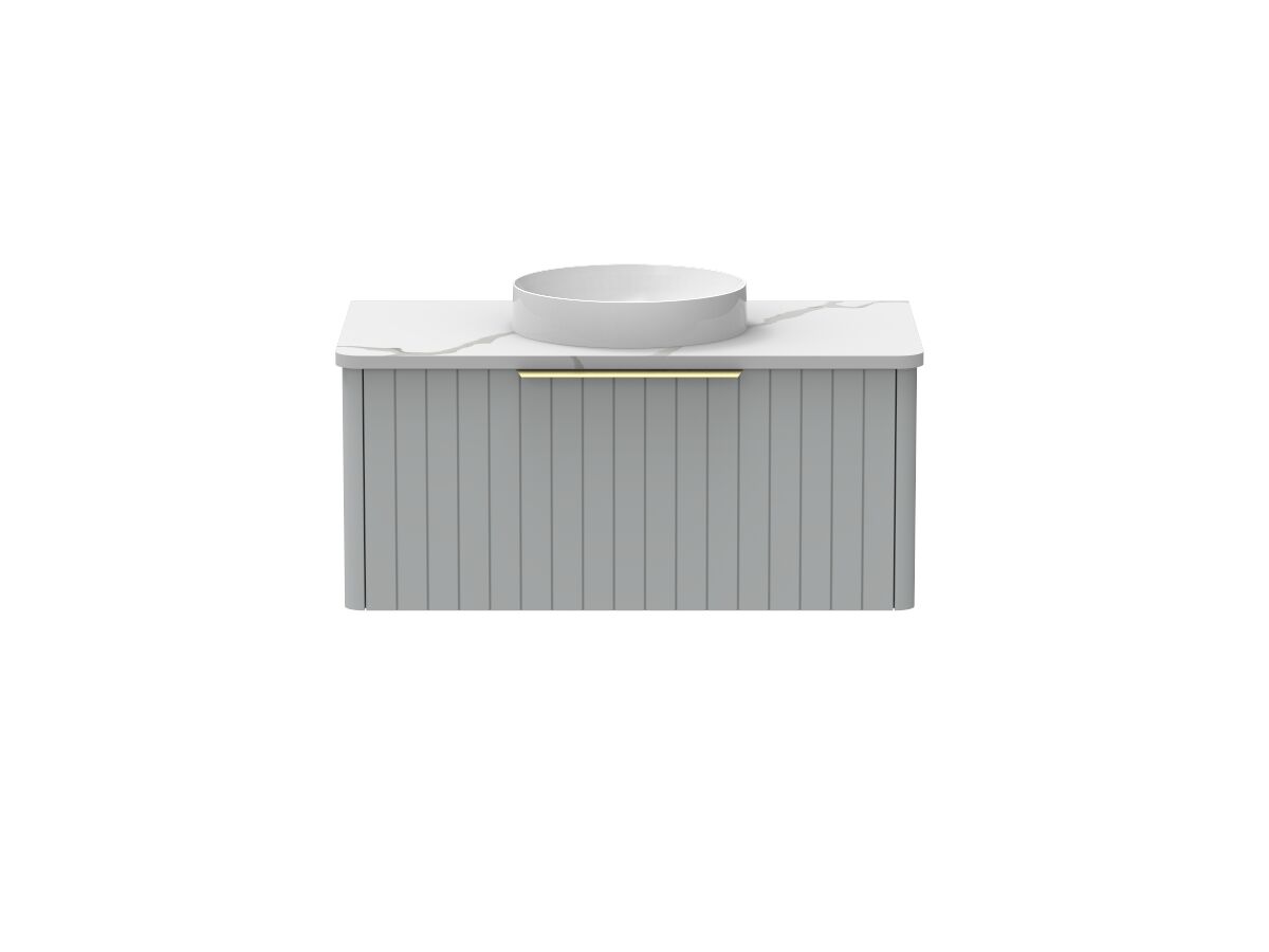 Kado Neue All-Drawer 900 Centre Bowl Wall Hung Cherry Pie