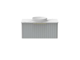 Kado Neue All-Drawer 900 Centre Bowl Wall Hung Cherry Pie