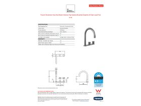 Specification Sheet - Faucet Strommen Vara Fin Hob Basin Hostess Tap System Right Hand Brushed Graphite (6 Star) Lead Free