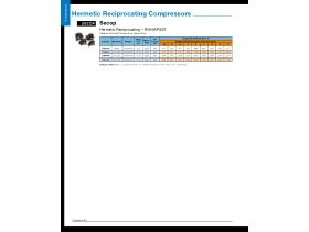 Capacity Data - Secop Hermetic Reciprocating Compressors R404A & R507 Medium & High Temperature Applications