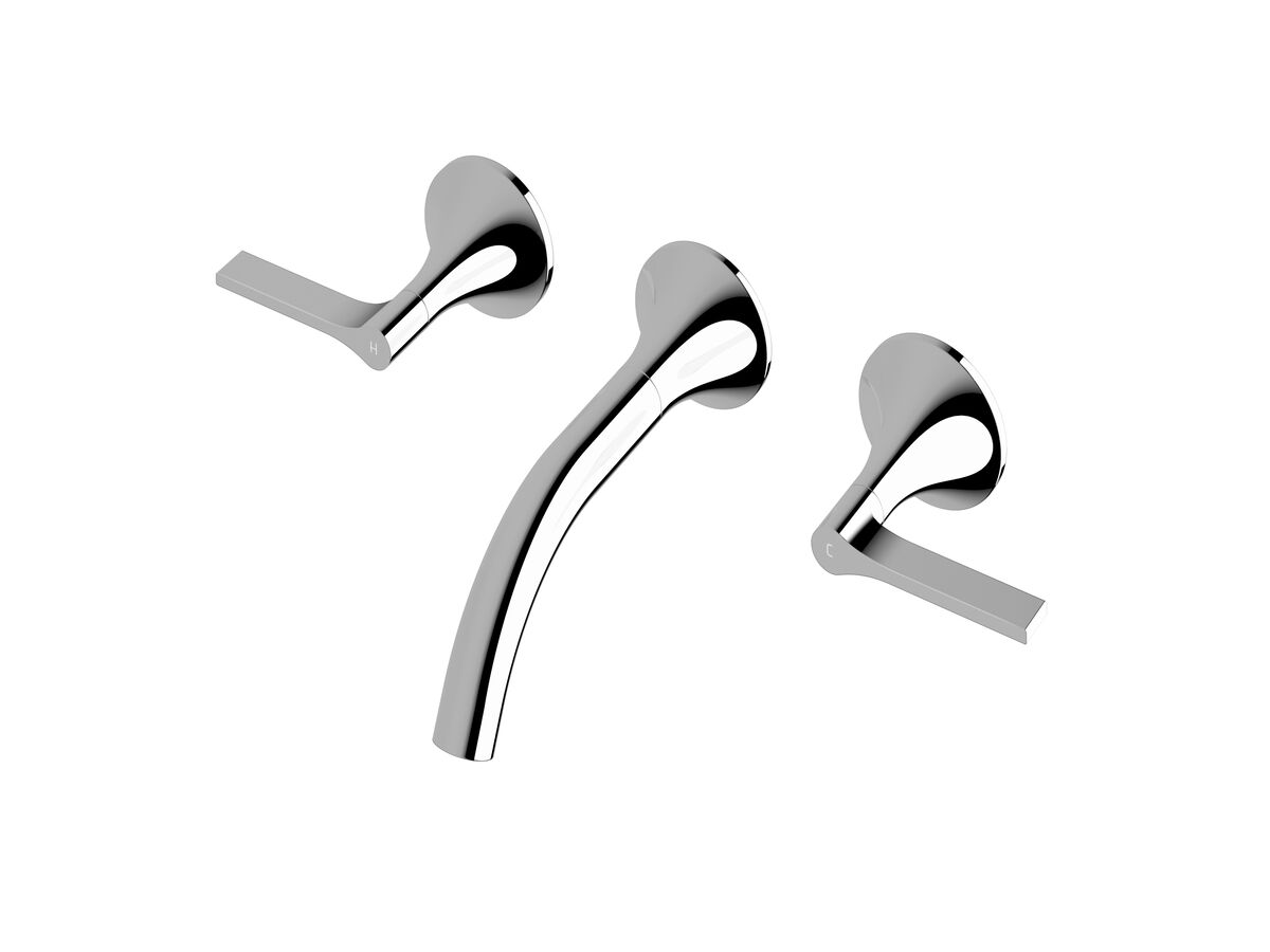 Sussex Oria Wall Basin Set 165mm Chrome (5 Star)