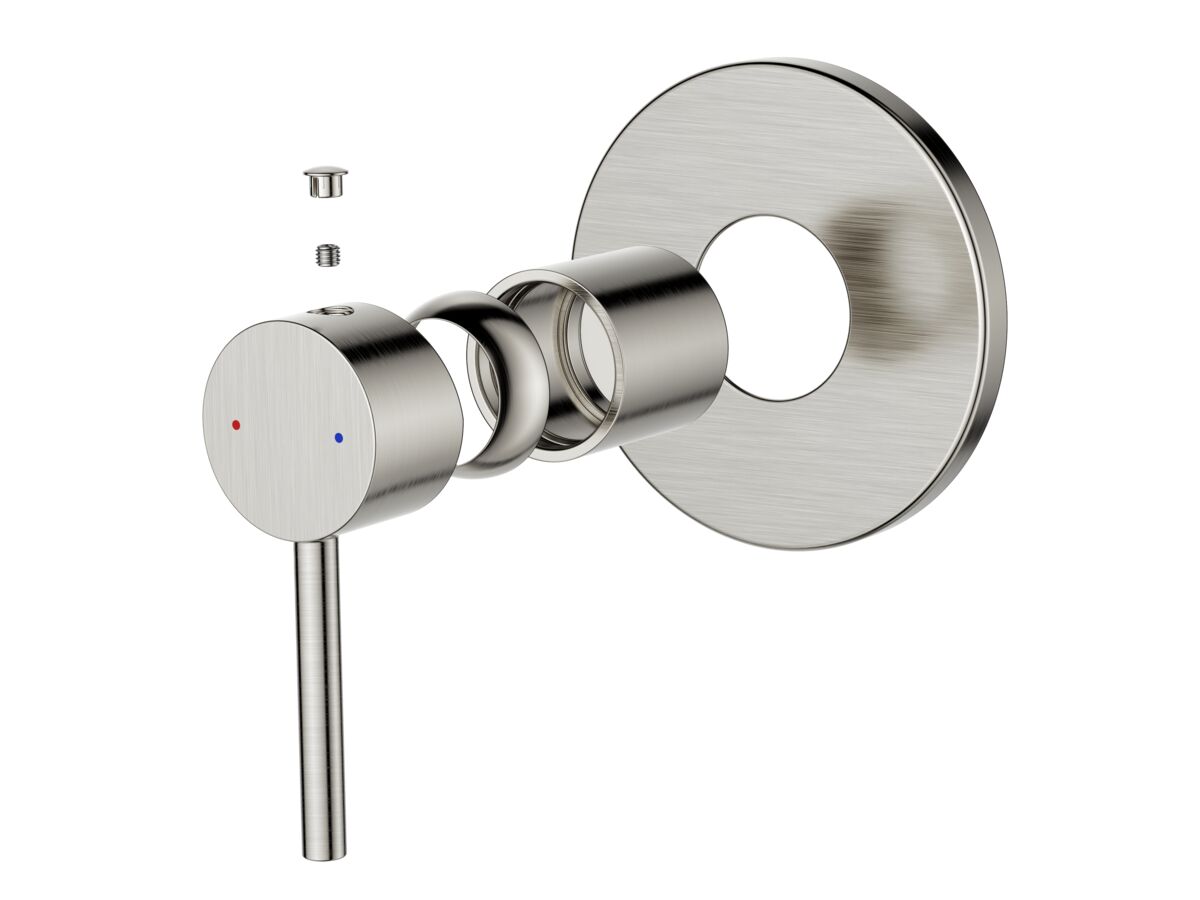 Supporting Image - Posh Bristol Pin Shower Mixer Brushed Nickel Lead Free