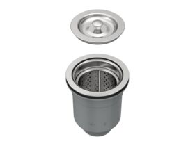 Hero - Wolfen Bucket Trap Sink Waste with 3mm Holes 90mm x 50mm Stainless Steel