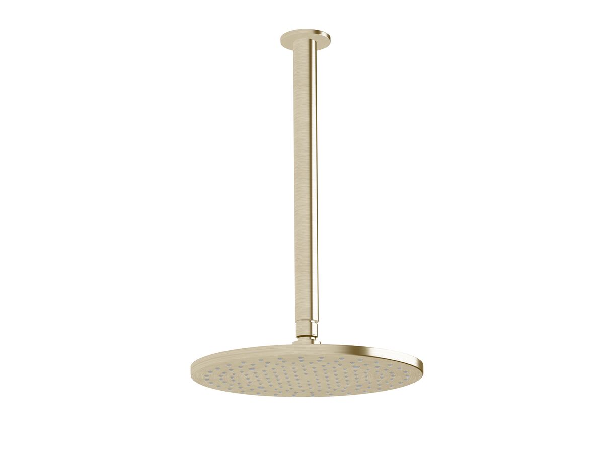 Hero - Sussex Scala Nova Vertical Shower 300mm PVD Brushed Platinum Gold