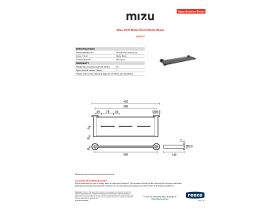 Specification Sheet - Mizu Drift Metal Shelf Matte Black