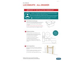 Installation Instructions - Kado Lux Ensuite All Drawer Vanity