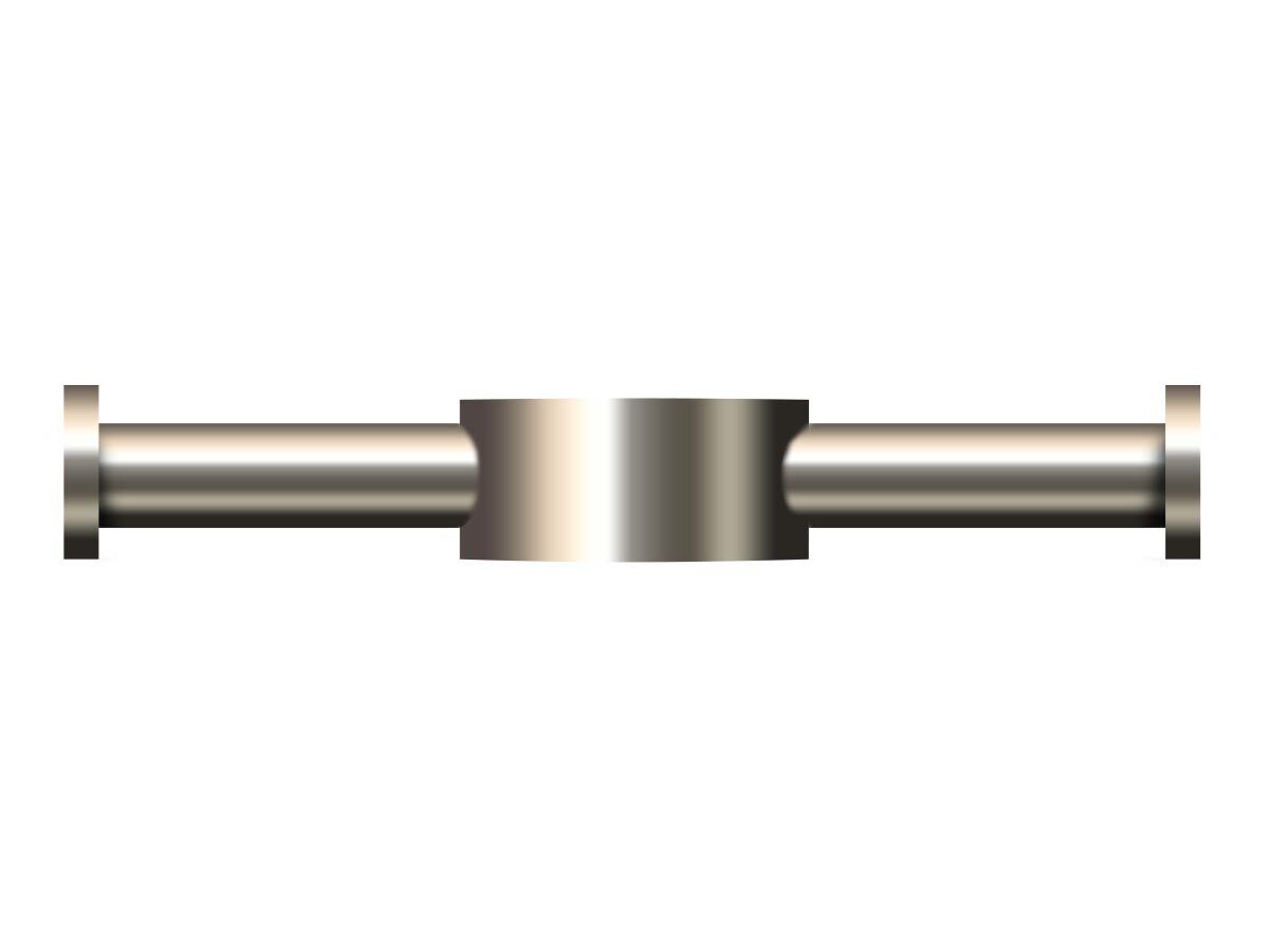 Hydrotherm Pure Vertical Heated Towel Rail Robe Hook Brushed Nickel