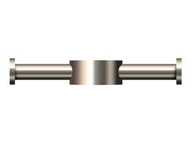 Hydrotherm Pure Vertical Heated Towel Rail Robe Hook Brushed Nickel