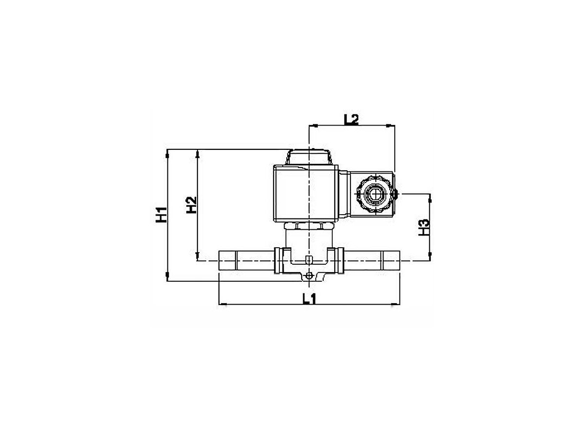 Castel Solenoid Valve 3/8" Solder 1068/3A7