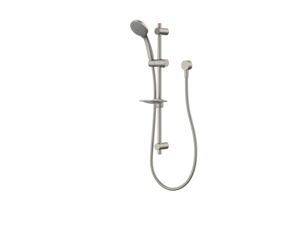 Hero - Posh Solus MK3 Rail Shower 3 Function Brushed Nickel (4 Star)