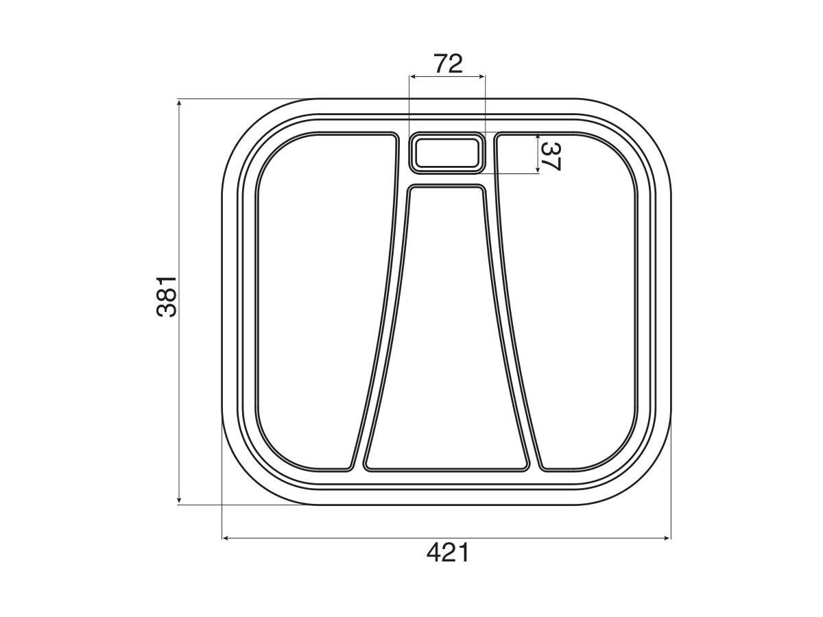 AFA Flow Drainer Tray Stainless Steel
