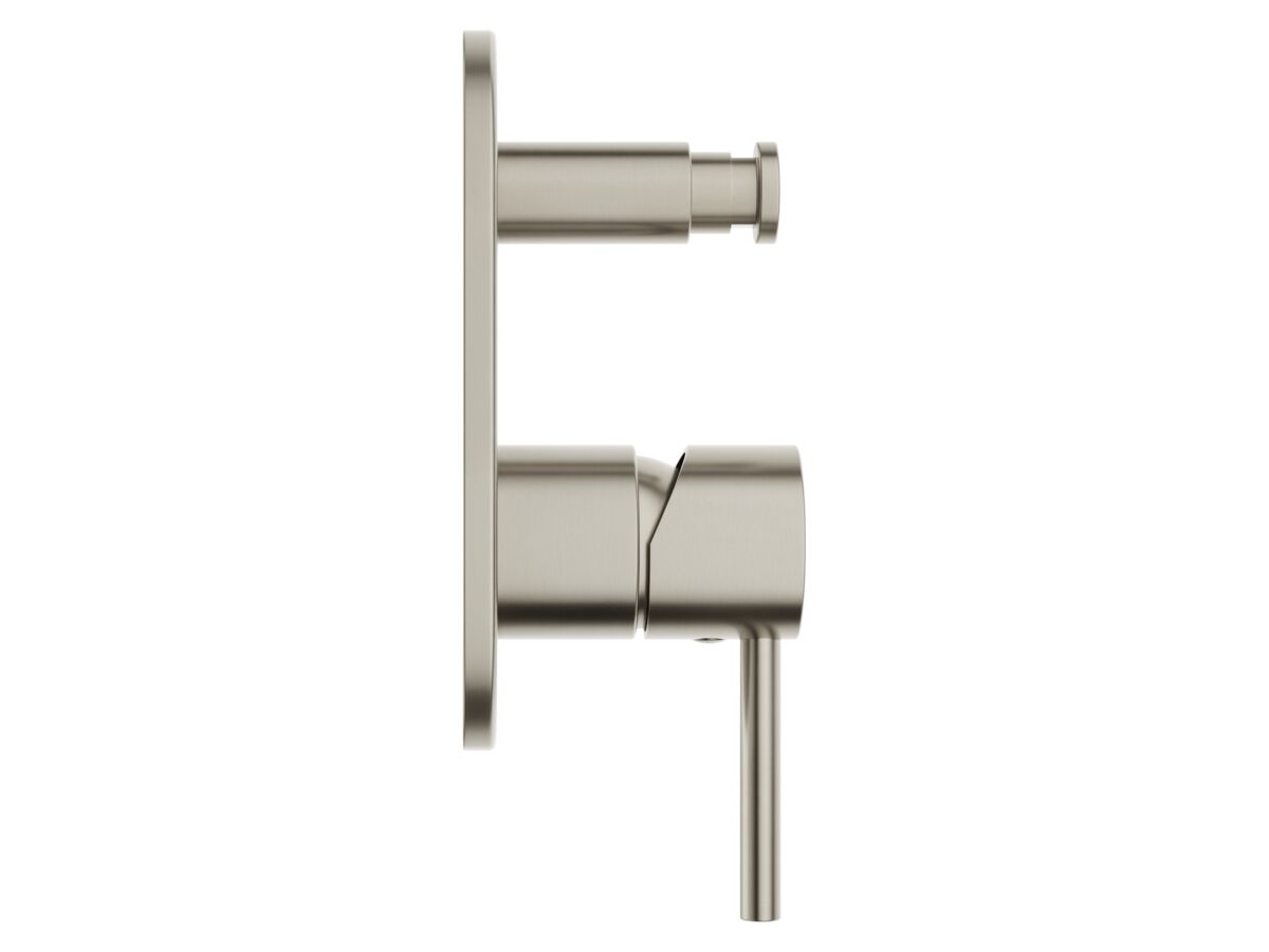 Supporting Image - Mizu Drift Shower Mixer with Diverter Kit Brushed Nickel - Side