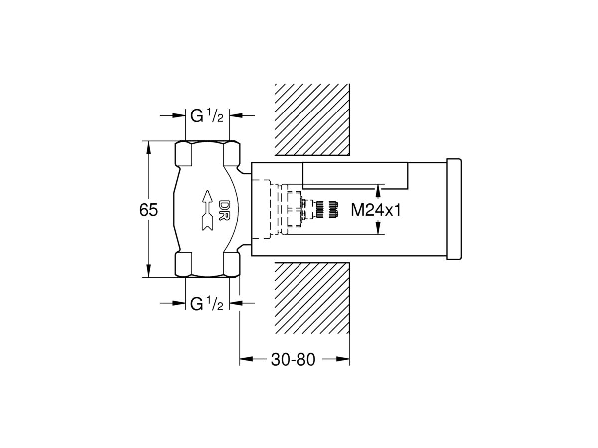 GROHE Essence New Wall Top Assemblies Inwall Body