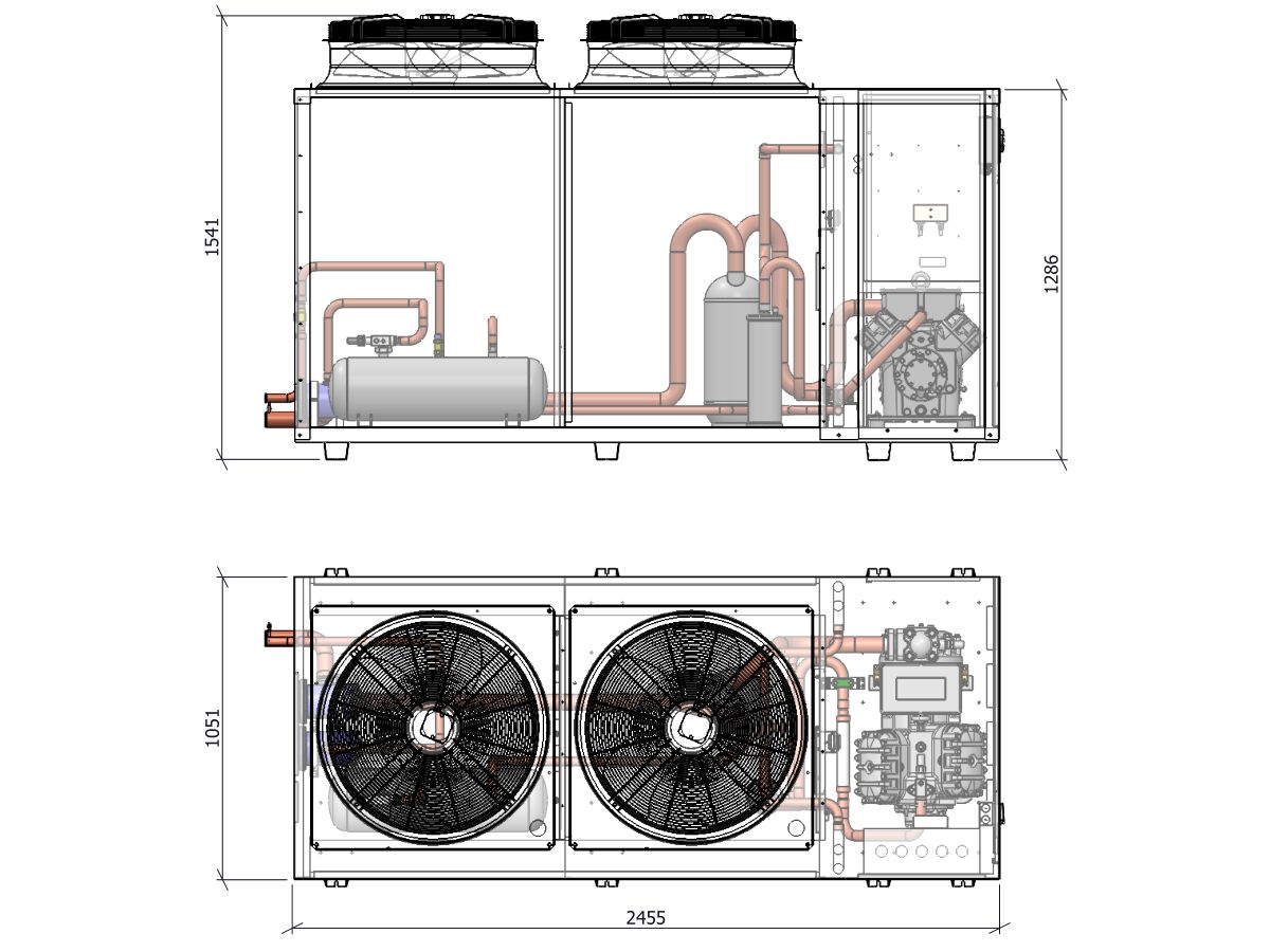 ACPAC Packaged Condensing Unit APS56.4Ml2-1